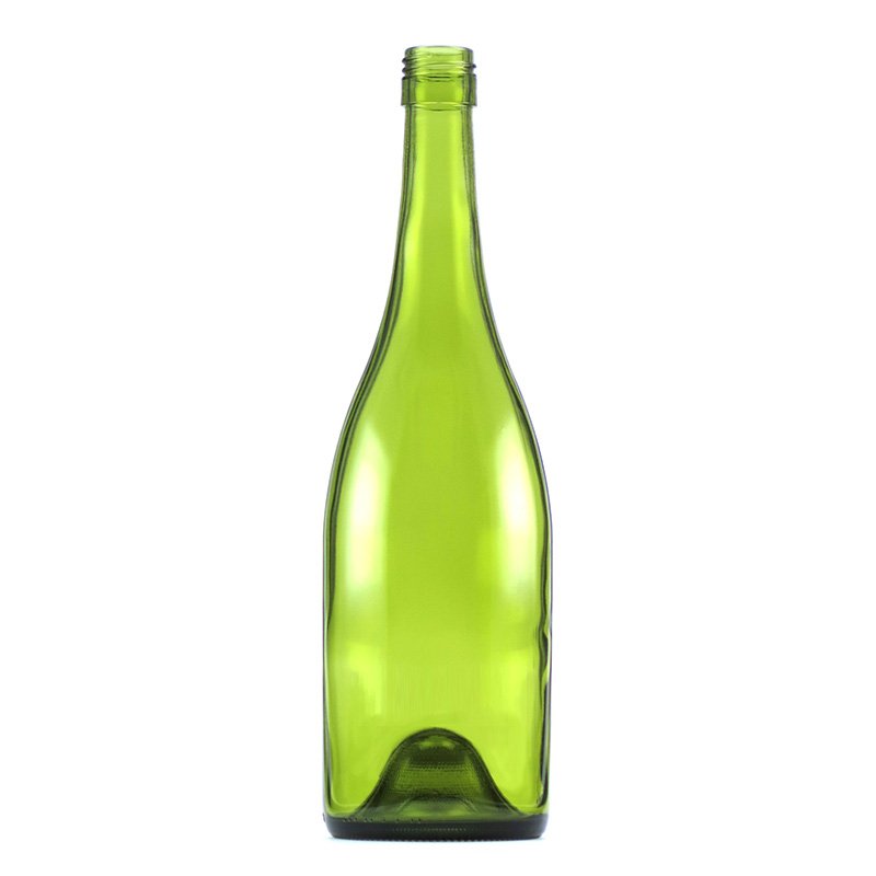 750ml French Green Glass Premium Burgundy Bottle With 30mm x 60mm BVS Neck