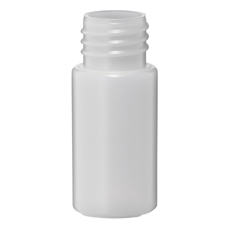 50ml Natural HDPE Cylinder Bottle With 28mm 410 Screw Neck