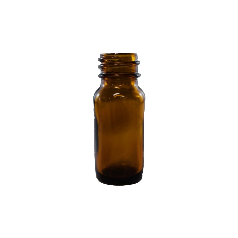 10ml Amber Glass Round Bottle With 20mm 400 Screw Neck