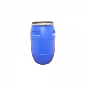 100L Blue HDPE Open Head Drum With Black Lid And Lock Ring