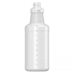 1L Natural HDPE Spray Bottle With 28mm 410 Screw Neck