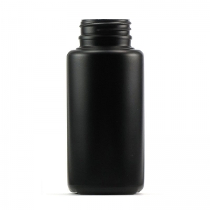 200ml Black HDPE Tablet Bottle With 38mm TT Screw Neck