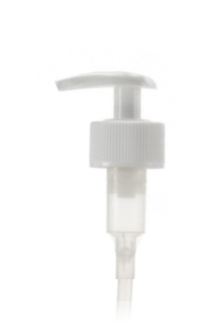 24mm 410 White Screw Ribbed Lock Up Lotion Pump With 150mm Diptube FBOG