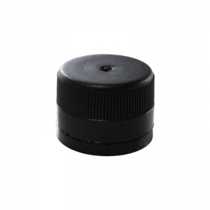 31.5 X 24mm BLACK PLASTIC WADDED T/E CAP