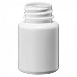 35ml White HDPE Tablet Bottle With 28mm 400 Screw Neck