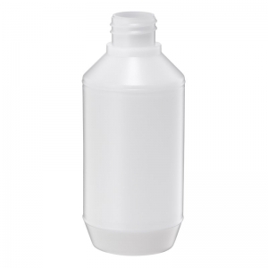 250ml Natural HDPE Barrel Bottle With 28mm 410 Screw Neck