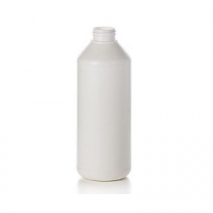1L White HDPE Round H Bottle With 38mm 410 Screw Neck