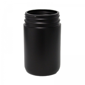 280ml Black HDPE Round Jar With 63mm TT Screw Neck