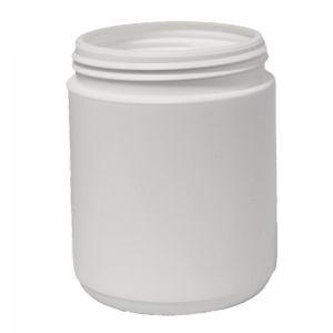 500ml White HDPE Round Jar With 83mm 400 Screw Neck