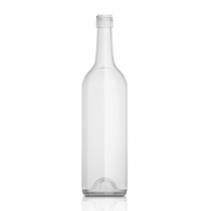 750ml Flint Glass Punted Claret Bottle With 30mm x 60mm BVS Neck (Bulk Pallet)