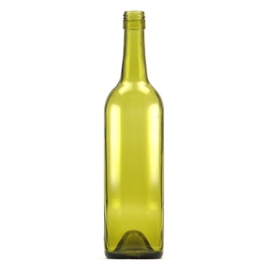 750ml French Green Glass Premium Claret Bottle With 30mm x 60mm BVS Neck