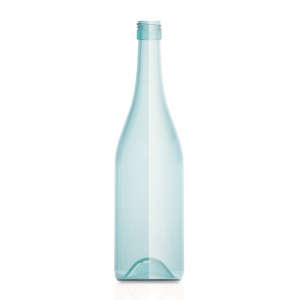 750ml Arctic Blue Glass Carbon Reduced Burgundy Bottle With 30mm x 60mm BVS Neck