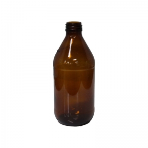 375ml Amber Glass N/R Mineral Water Bottle With 28-1650 ROPP Neck (Bulk Pallet)