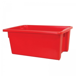 52L Red PP Crate 645x413x276mm
