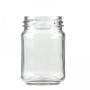150ml Clear Glass Round Food Jar with 53mm Twist Neck (Ctn 140)