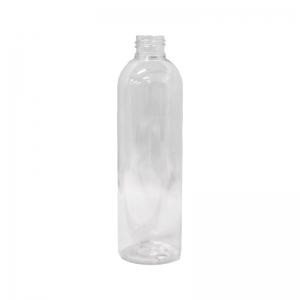 250ml Clear PET Round Bottle With 24mm 410 Screw Neck