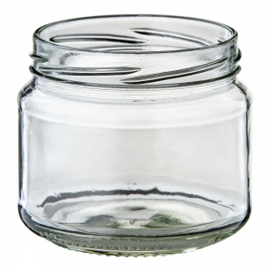 300ml Glass Round Jar With 82mm Twist Neck