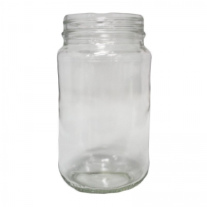 375ml Flint Glass Round Food Jar With 63mm Tampertel Neck (Carton 24)
