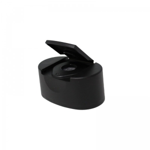 28mm Black Oval Honey Push On Flip Top Cap with Valve