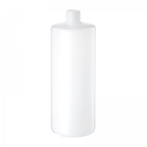 1L White HDPE Round Bottle With 28mm 410 Screw Neck