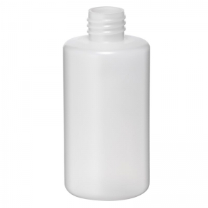 250ml Natural HDPE Squat Bottle With 28mm 410 Screw Neck