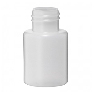 50ml Natural HDPE Squat Bottle With 28mm 410 Screw Neck