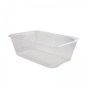750ml Natural PP Rectangular Food Container With Push On Neck