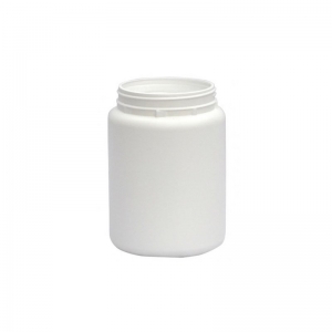 1.65Ltr White HDPE Wide Mouth Jar (No Label Panel)