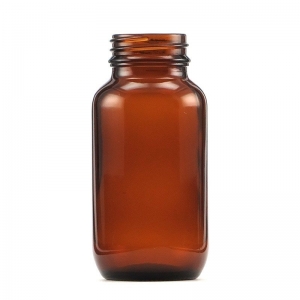 150ml Amber Glass Tablet Bottle with 38mm Tampertel Neck