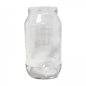 2L Flint Glass Round Food Jar with 100mm Twist Neck (CTN 18)