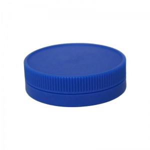 49mm Dark Blue LDPE Push On Pharmavial Tearband Cap