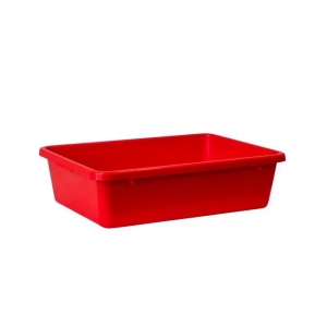 22L Red PP Crate Tote Box