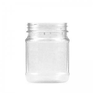 250ml Clear Round PET Jar With 63mm T/E Screw Neck