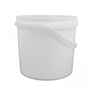 5L Natural PP Pail With TE Push On Neck