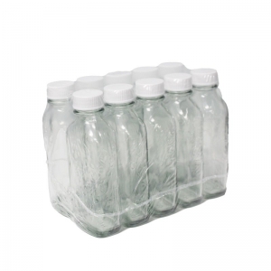 100ml Flint Glass Flask Bottle With 24mm 400 White PP Screw Cap (Pk 10)