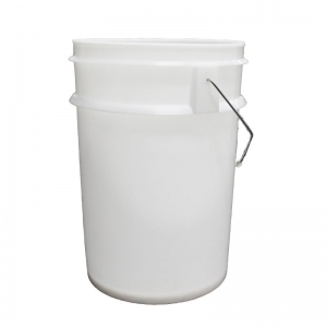 20L Natural PP Gp Pail With Push On Neck