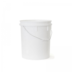 25L White HDPE GP Pail With M24 Bungthread With Push On Neck