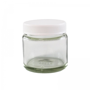60g Flint Glass Round P/Pack With 48mm 400 Screw Neck