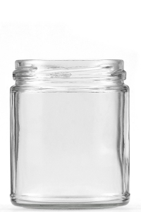 270ml Flint Glass Round Jar With 70mm Twist Neck (Bulk)