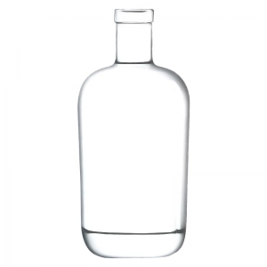700ml Flint Glass Little Sumo Bottle With Plate Cork Neck