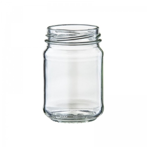 150ml Clear Glass Round Food Jar with 53mm Twist Neck (Ctn 36)