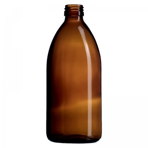 500ml Amber Glass Syrup Bottle With 28mm ROTE Neck