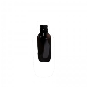 100ml Amber PET Round Bottle With 24mm TT Screw Neck
