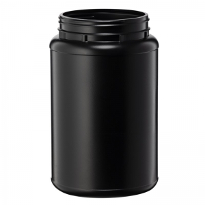 2.2L Black HDPE Wide Mouth Jar With 110mm TE Screw Neck